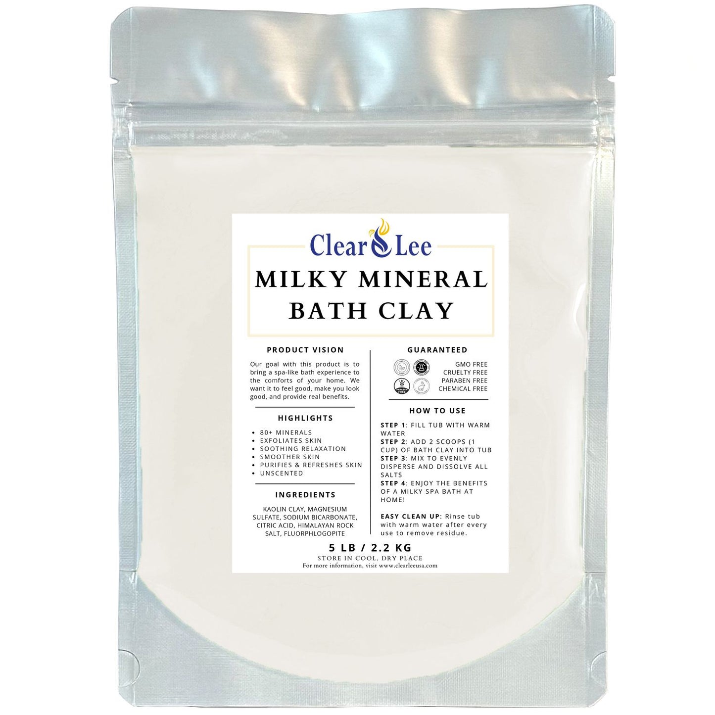 Milky Mineral Bath Clay