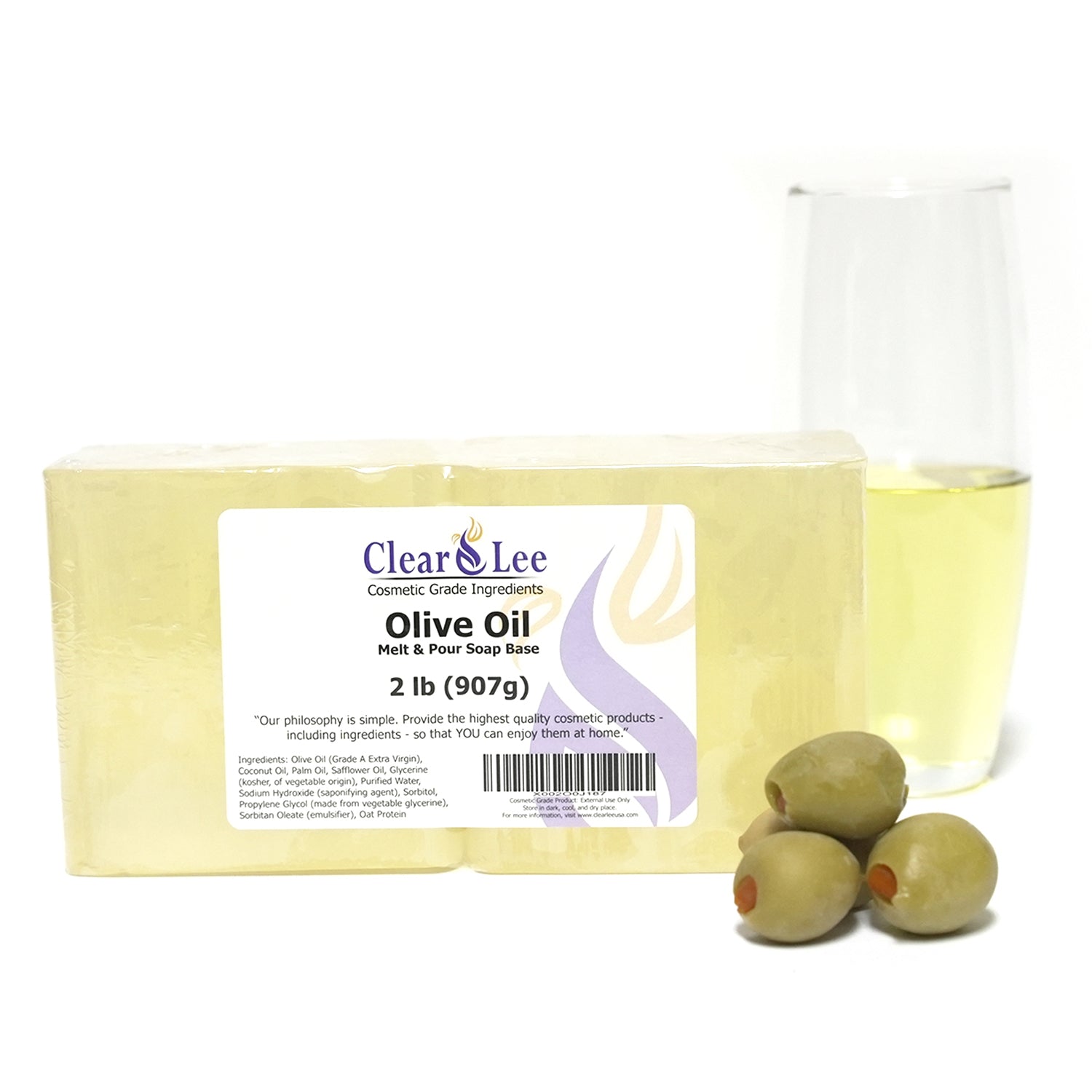 Saponify - 2Lb Olive Oil Melt and Pour Soap Base, Skin-Enhancing Olive Oil  Soap Base, Easy to Use Glycerin Soap Base for Soap Making