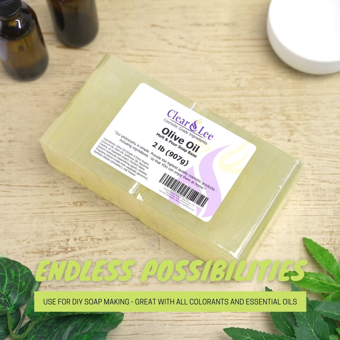 Olive Oil Melt and Pour Block Soap Base from