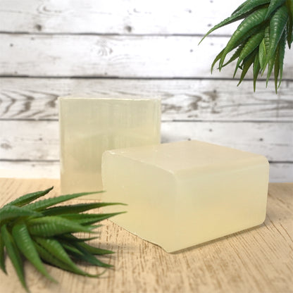 Leela Organic Aloe Vera Melt and Pour Soap Base ,Net 500gm pack