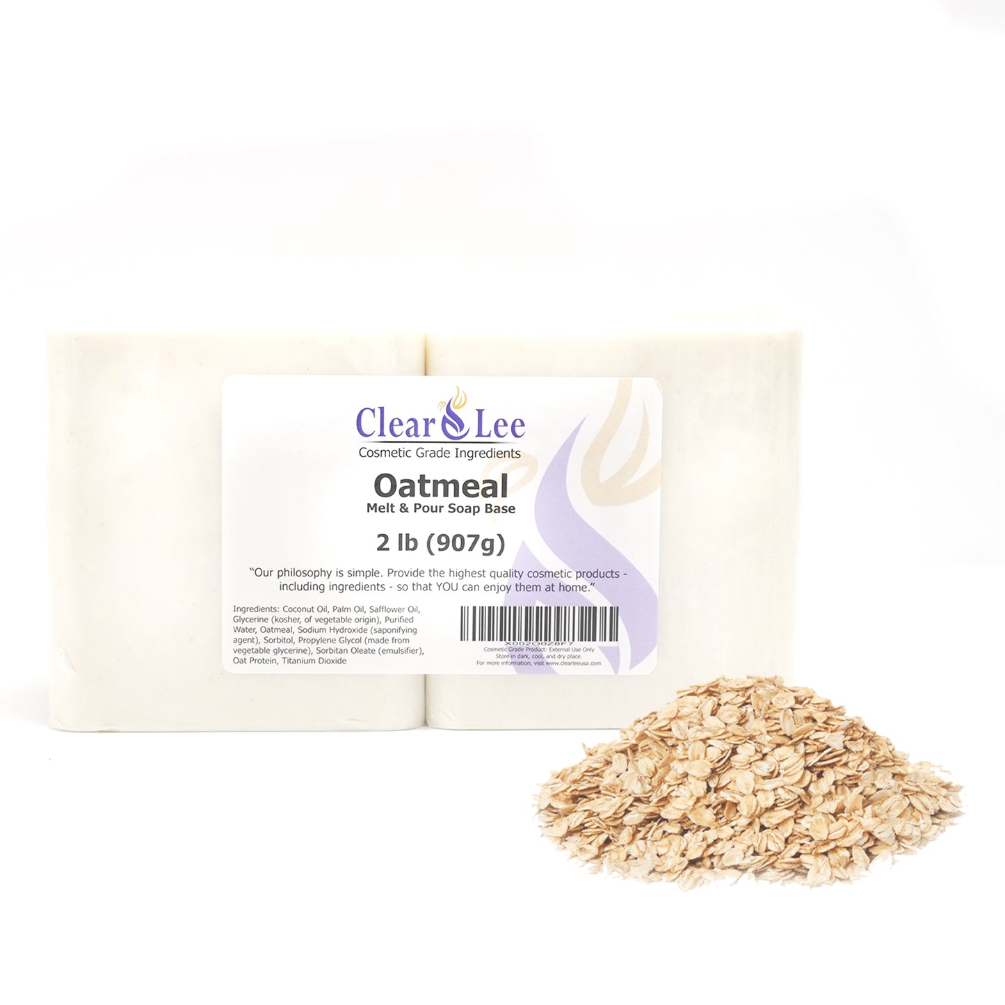 Melt and Pour Soap Base │ 1lb of Oatmeal Soap Base │ Glycerin