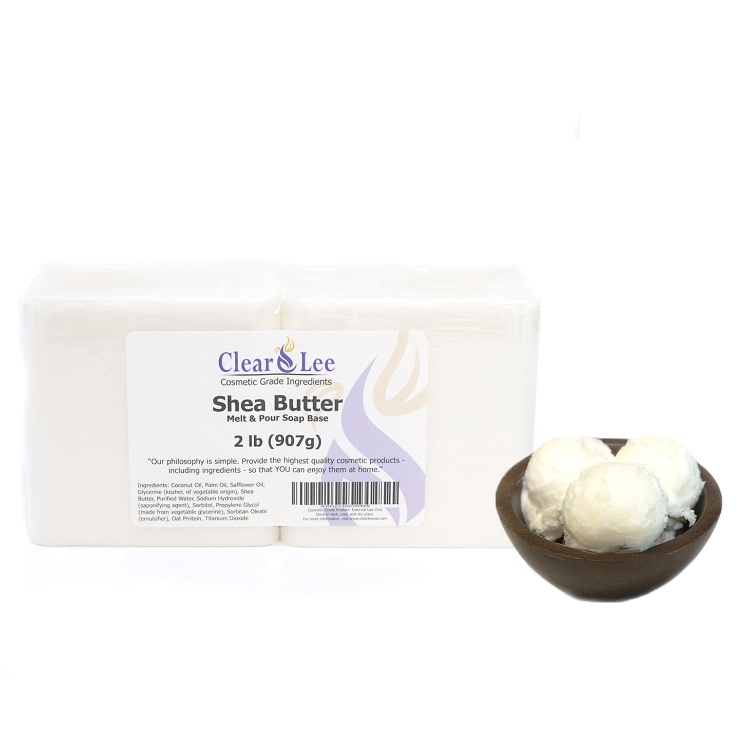 Detergent Free Shea Butter MP Soap, 2 lb block Product Detail @ Community  Candle and Soap Supply